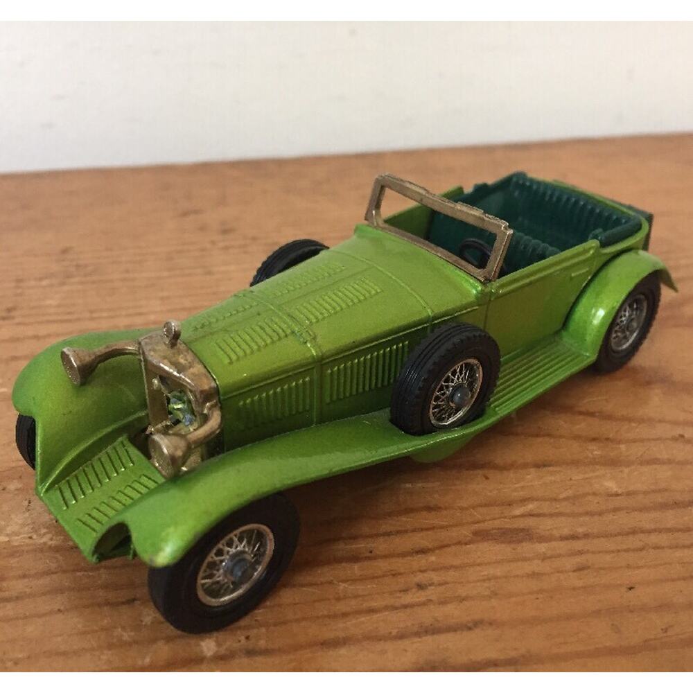 Vintage 1972 Matchbox Yesteryear Model 1928 Mercedes Benz Y16 Lime Green Toy Car